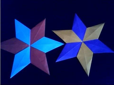 estrella 6 puntas origami
