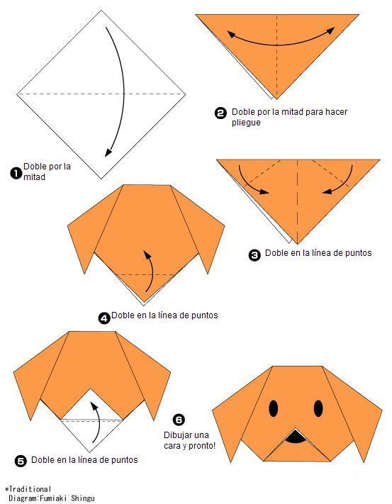 cara de perro origami