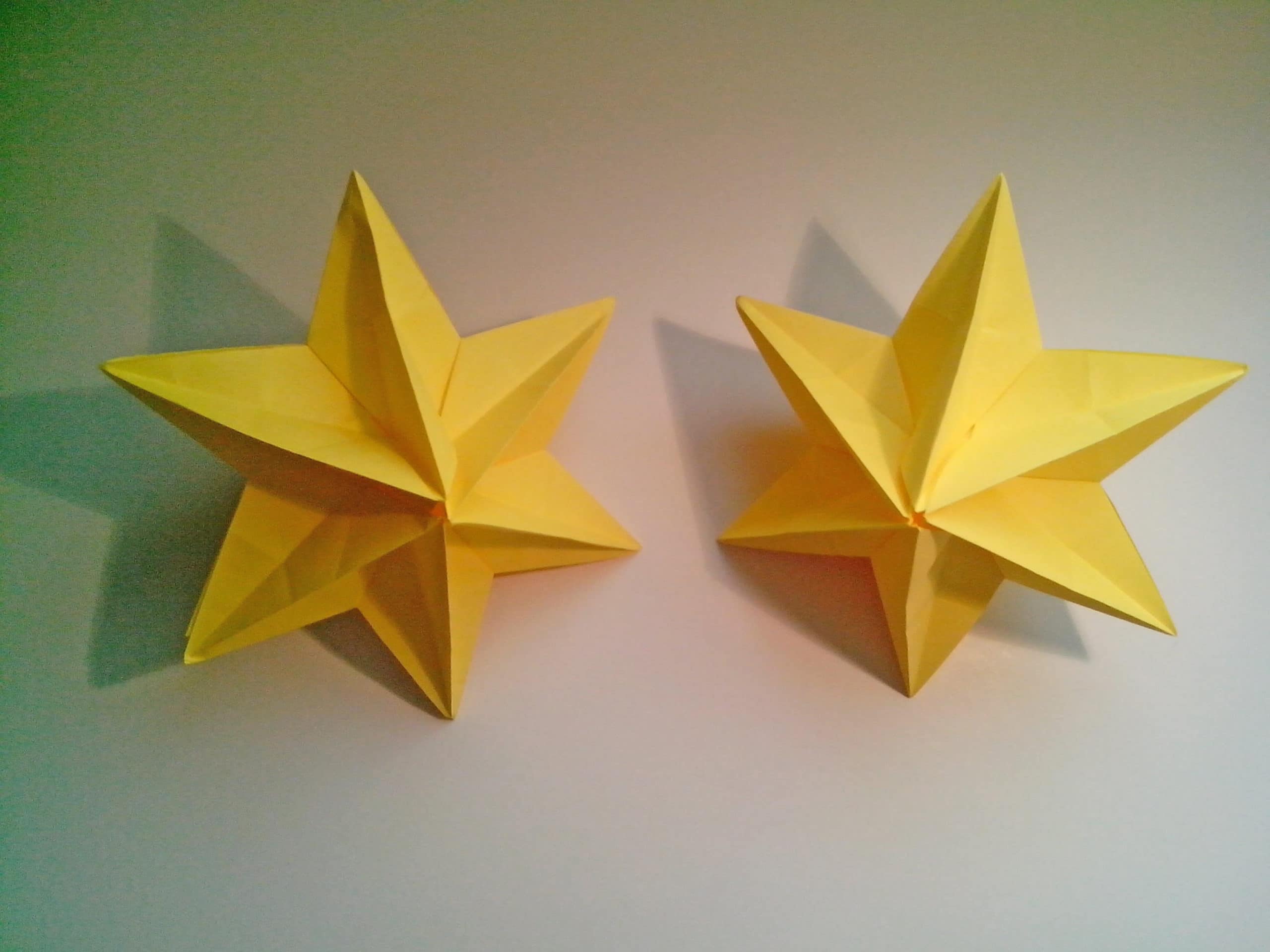 estrella modular de origami navidad